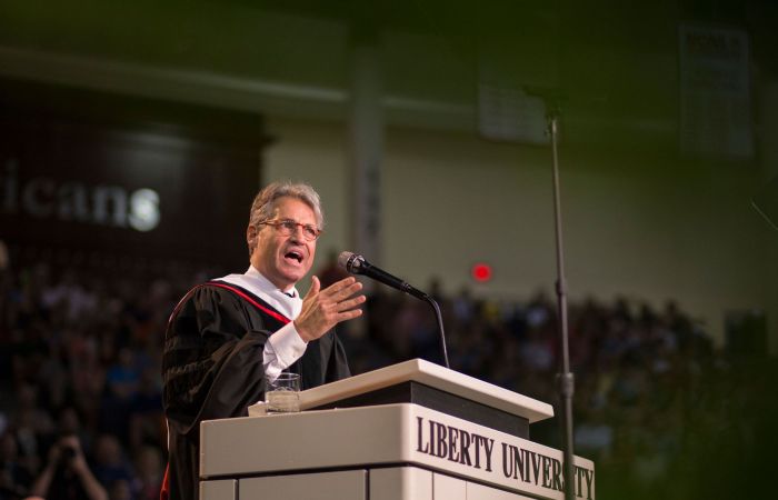 The charge from Liberty’s 41st Baccalaureate Service keynote speaker Eric Metaxas was simple: “Follow Jesus.”