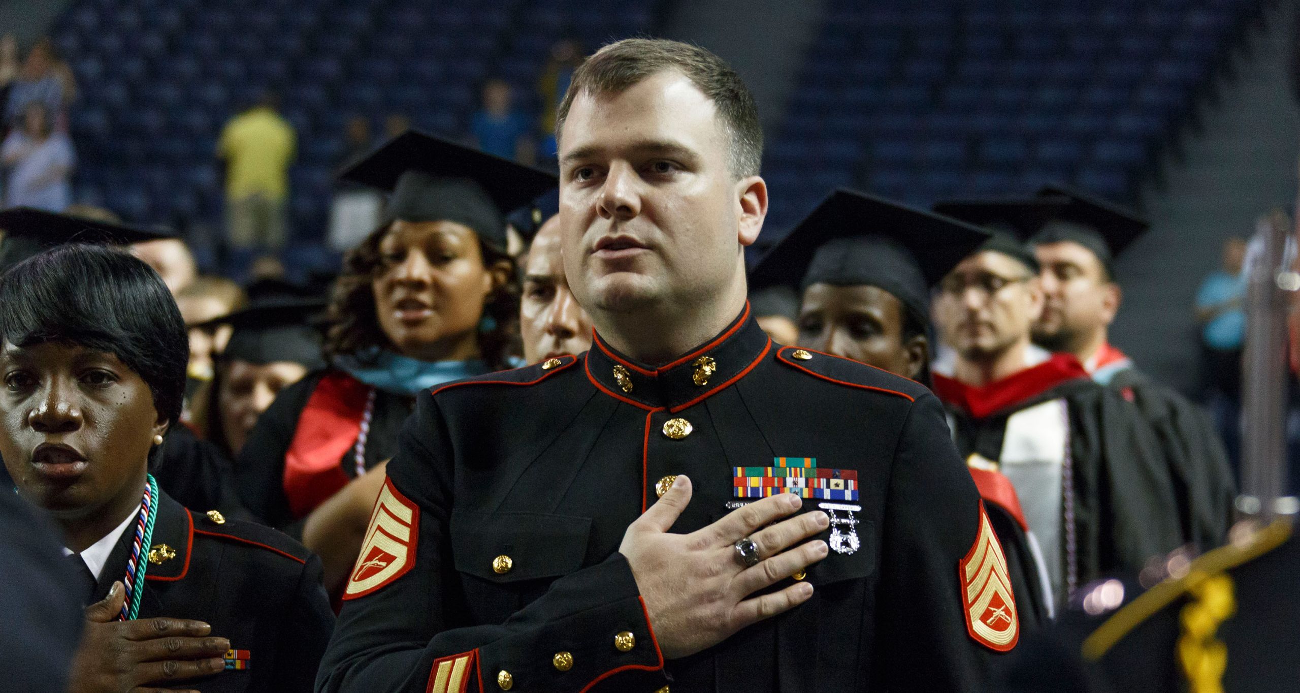 Out of the over 17,800 graduates honored at Liberty University’s 41st Commencement, 5,185 — nearly 30 percent — were active, reserve, or retired military.