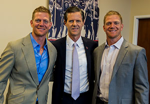 President Jerry Fallwell invited alumni twins David and Jason Benham to be his honored Commencement guests.