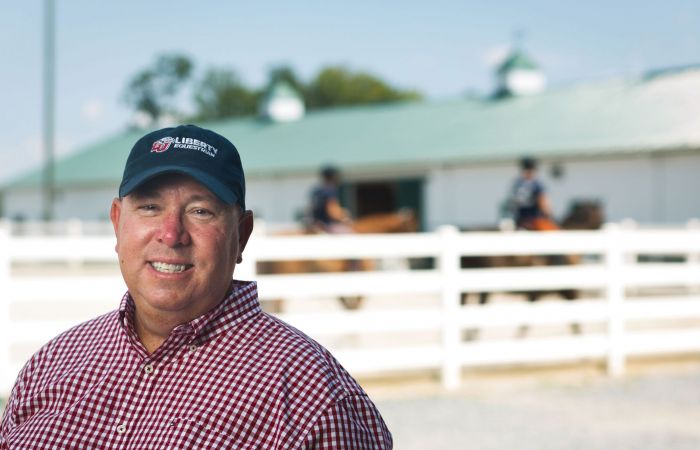 Jim Arrigon, a nationally recognized collegiate equestrian coach with 30 years of experience, took the reins as executive director of Liberty University’s 300-acre Equestrian Center in early August.