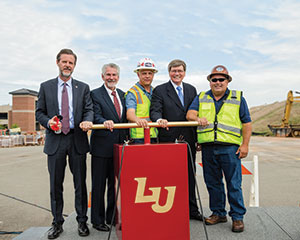 Faculty, staff, and students from the School of Divinity joined members of Liberty University’s administration on Aug. 31 to celebrate the groundbreaking for the Freedom Tower.