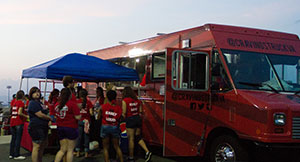 The most unique addition from Sodexo, Liberty University’s dining services provider, was “Cravings,” a food truck that is parked at various locations around campus every day and features a rotating menu. 