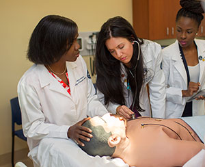 Medical students train in Liberty's advanced facilities.