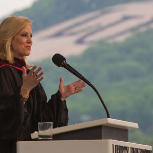 Bream delivers Liberty's 40th Commencement address on May 11.