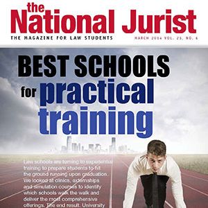 Cover of the National Jurist magazine’s March issue.