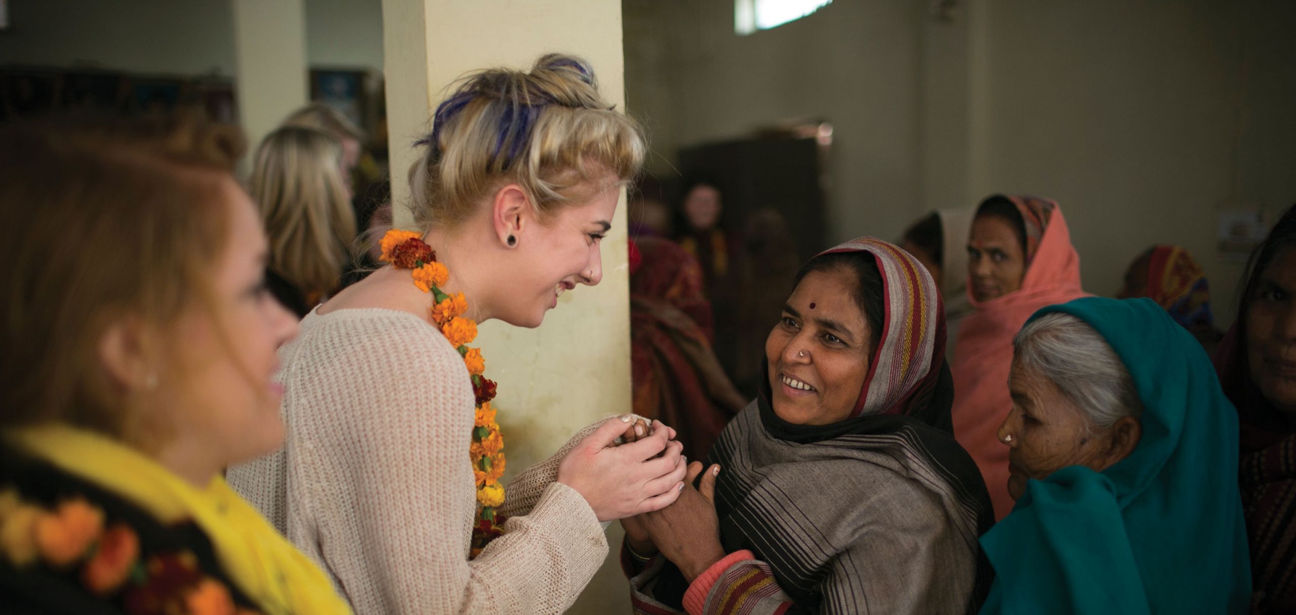 Liberty University students serve in India.