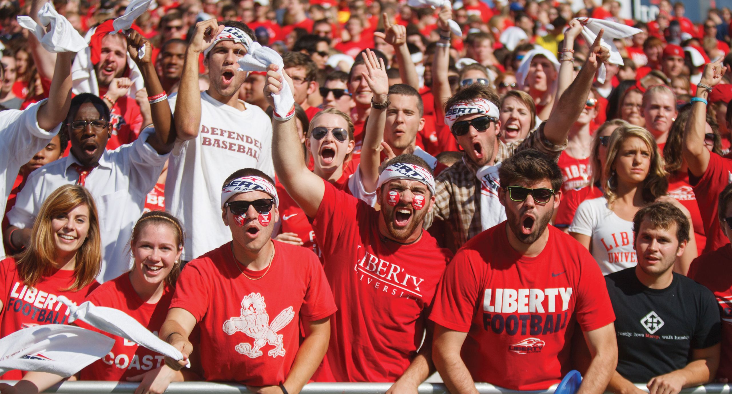 Flames fans celebrate Homecoming.