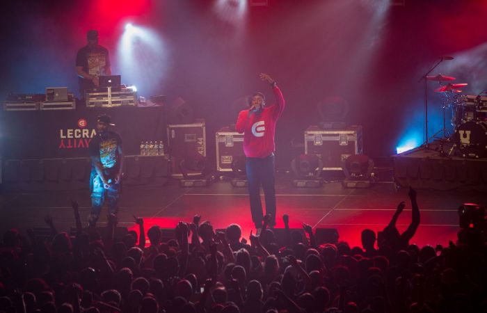 A Lecrae concert at Liberty University.