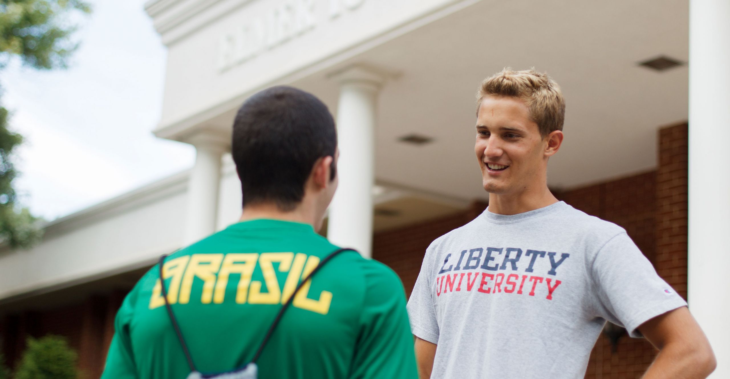 Two international Liberty University students.