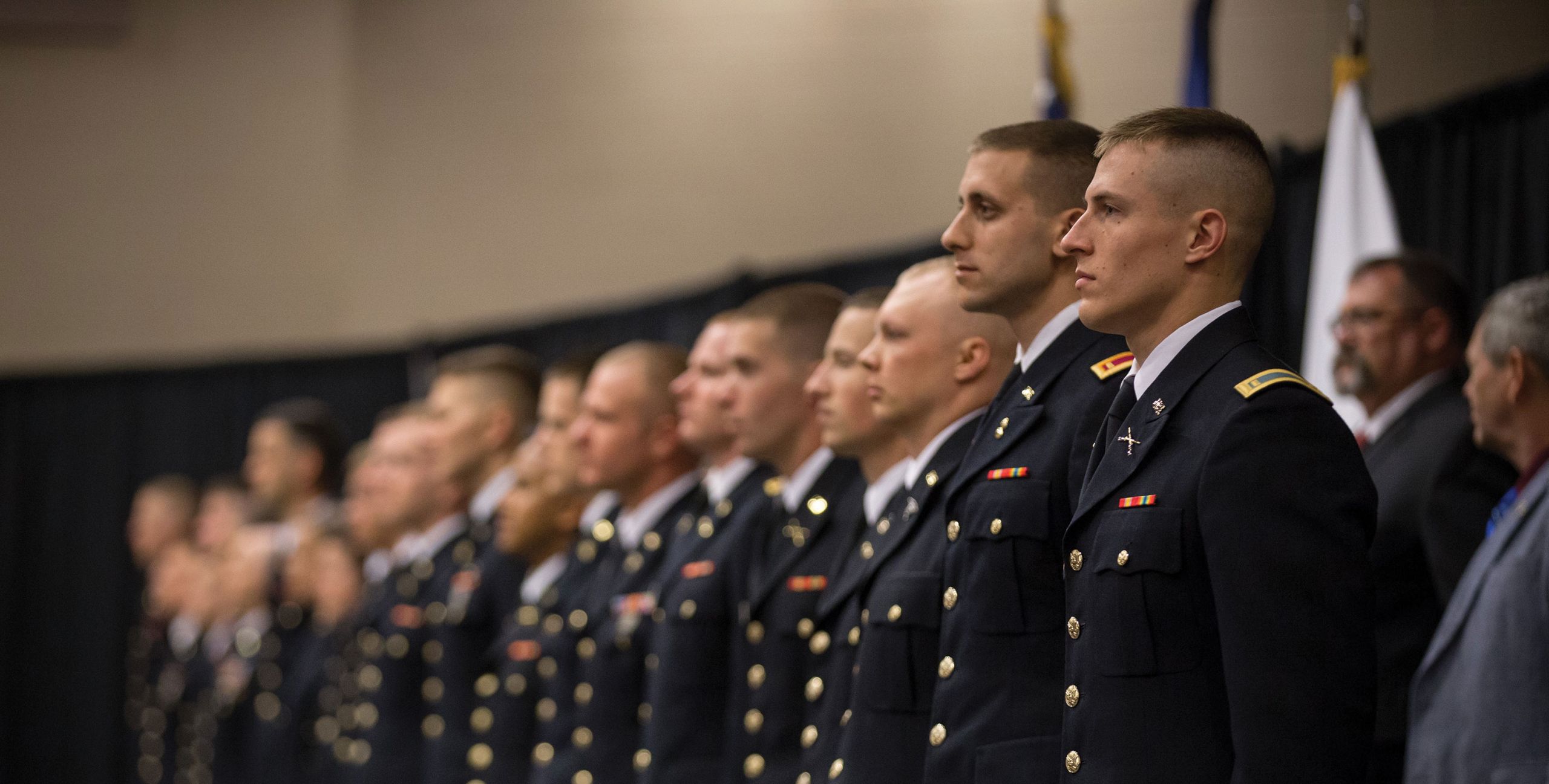 Liberty Army ROTC graduates are commissioned.