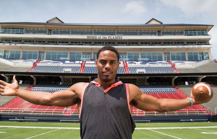 Rashad Jennings in Williams Stadium.