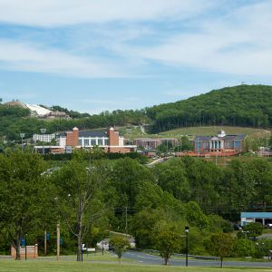 The same view of Liberty Mountain, as seen from Central Virginia Community College, on April 25, 2012.