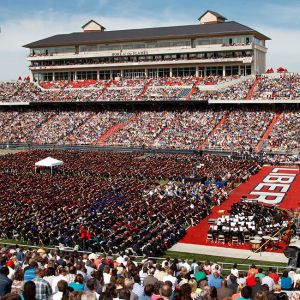 Liberty University’s largest Commencement to date was held at Williams Stadium on May 12, 2012.