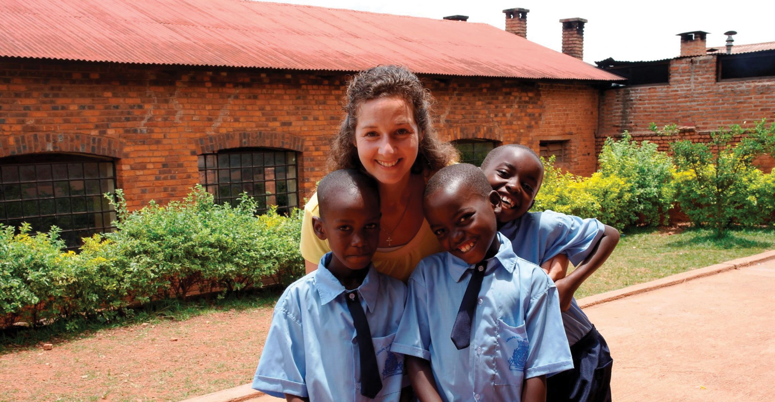 A Liberty University student serves in Rwanda.