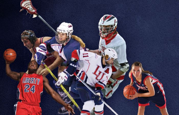 Athletes from a variety of Liberty University sports teams.