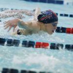 A Liberty University swimmer