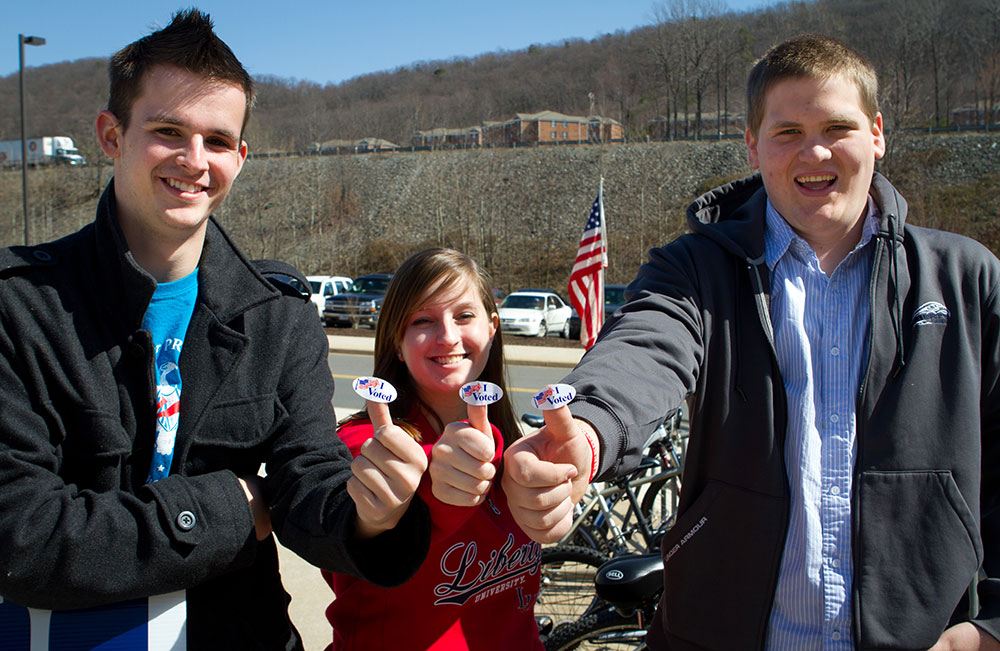 Students vote