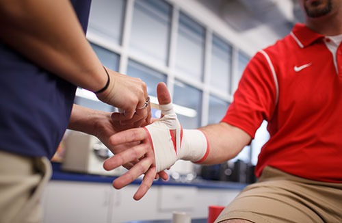 Liberty’s athletic training program equips students for careers in the health and fitness industry.
