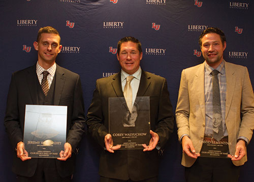 Jeremy Kortright (left), Corey Walyuchow, and Dave Semenyna