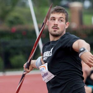 Liberty Flames javelin thrower Steve Feister.