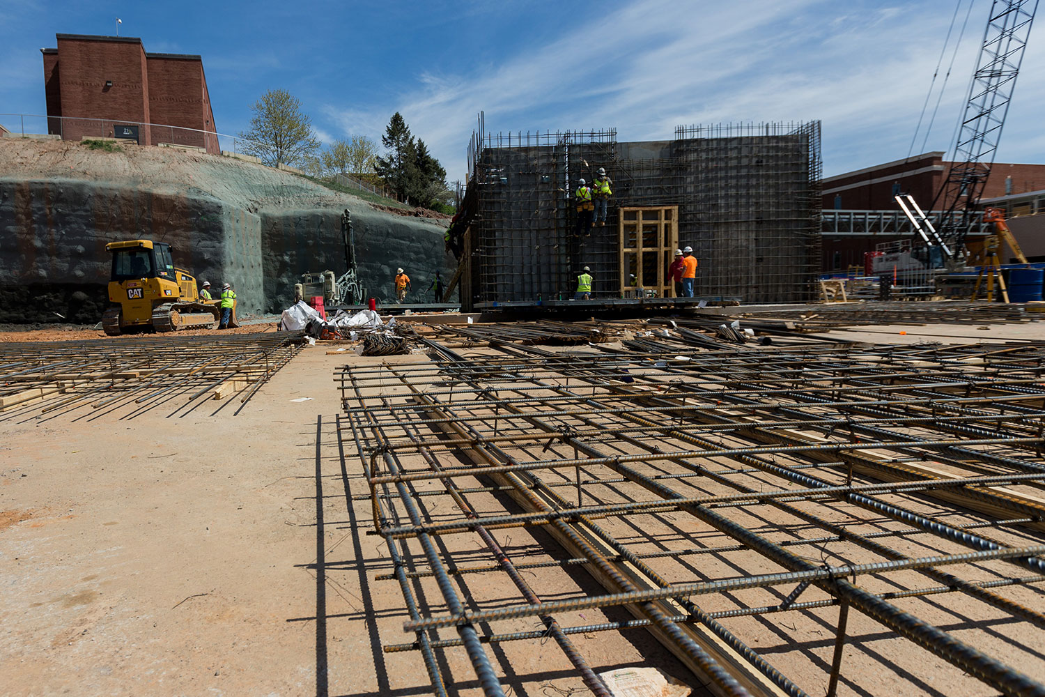 The Freedom Tower has begun to take shape. At 275 feet, it will be the tallest structure in Lynchburg. 