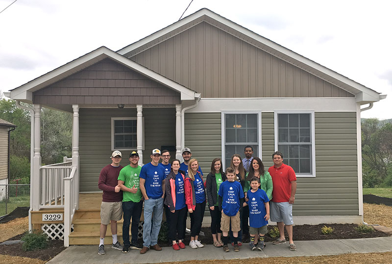 In April, Liberty University’s Habitat for Humanity Club presented a local family with the keys to a house that was built by more than 50 student volunteers.