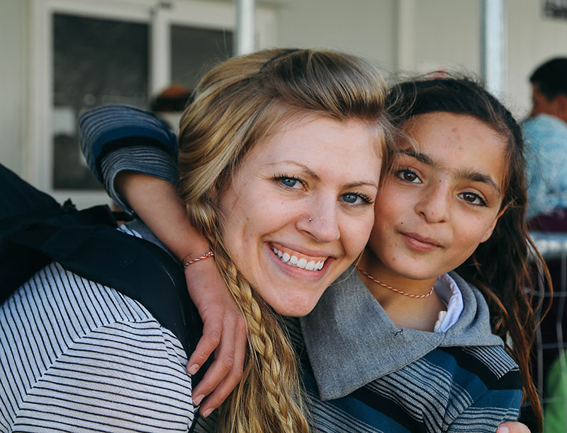 Liberty student Spencer Gravely worked with refugee children in Greece.