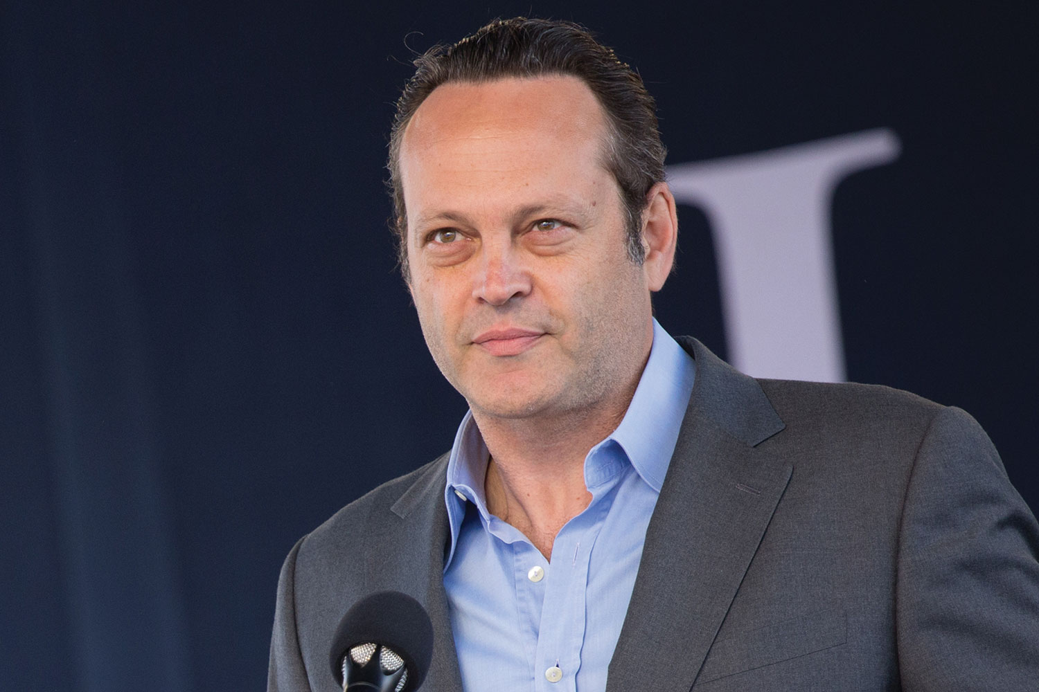 Hollywood actor Vince Vaughn surprised graduates at Liberty's 43rd Commencement.