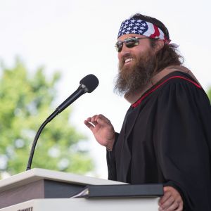 Willie Robertson of A&E's "Duck Dynasty" surprised graduates at Liberty's 43rd Commencement.