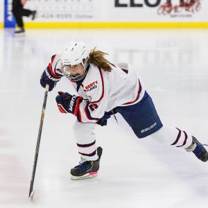 Liberty Lady Flames hockey player Lauren McDonald.