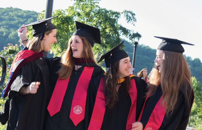Graduates celebrate at Liberty University's 2016 Commencement.