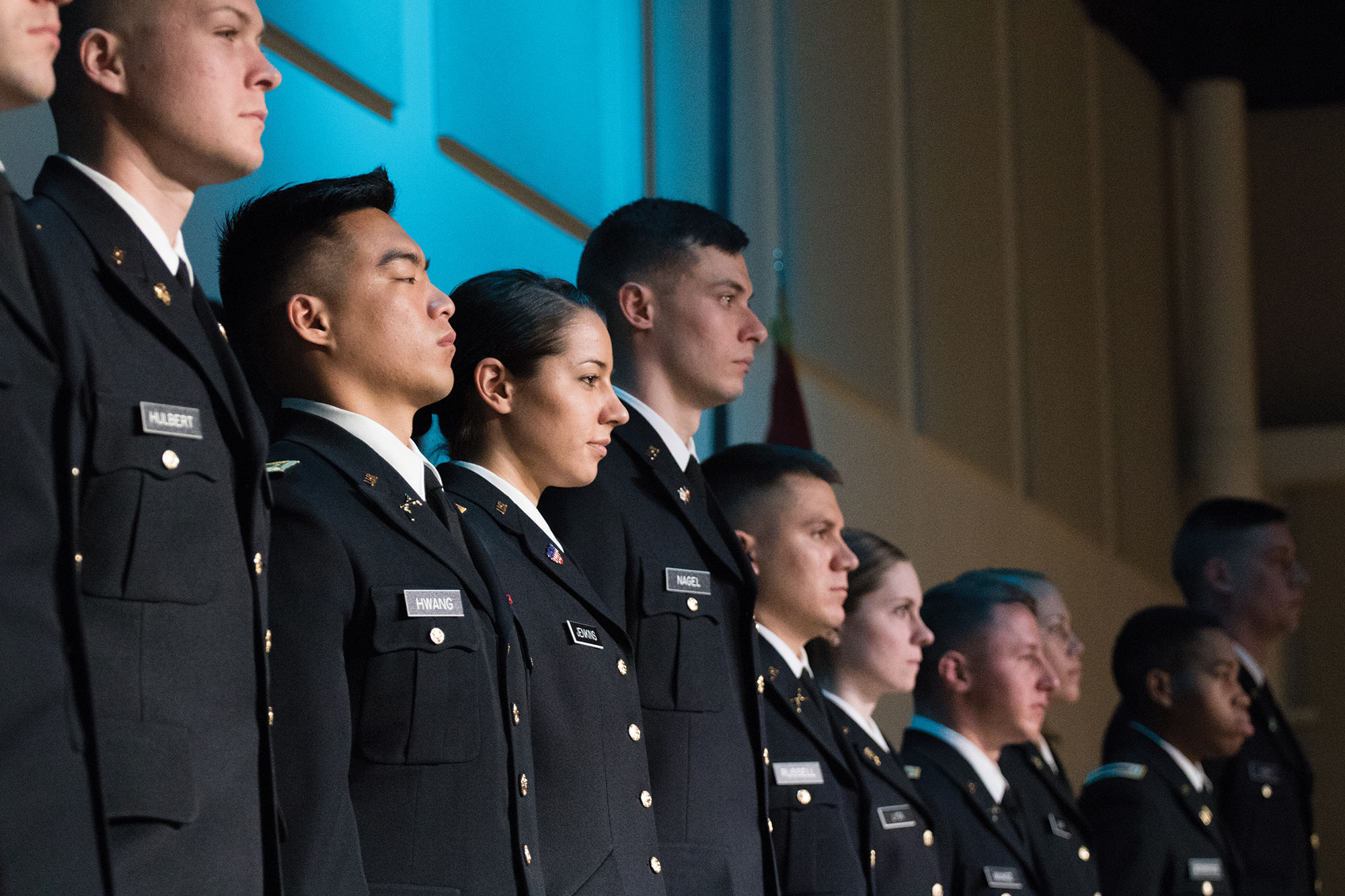 Liberty University honors some of its military graduates.