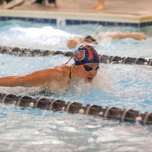 Liberty Lady Flames swimmer Hannah Wakeley.