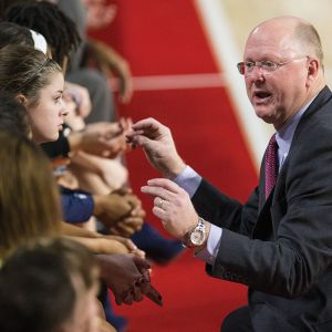 Head women’s basketball coach Carey Green has been named Big South Coach of the Year five times. (Photo by Mitchell Bryant)