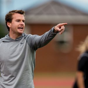 Lady Flames Soccer Head Coach Nate Norman (Photo by Kevin Manguiob)