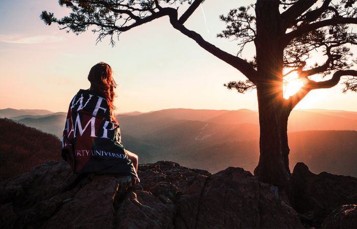 Sunset in the Blue Ridge Mountains