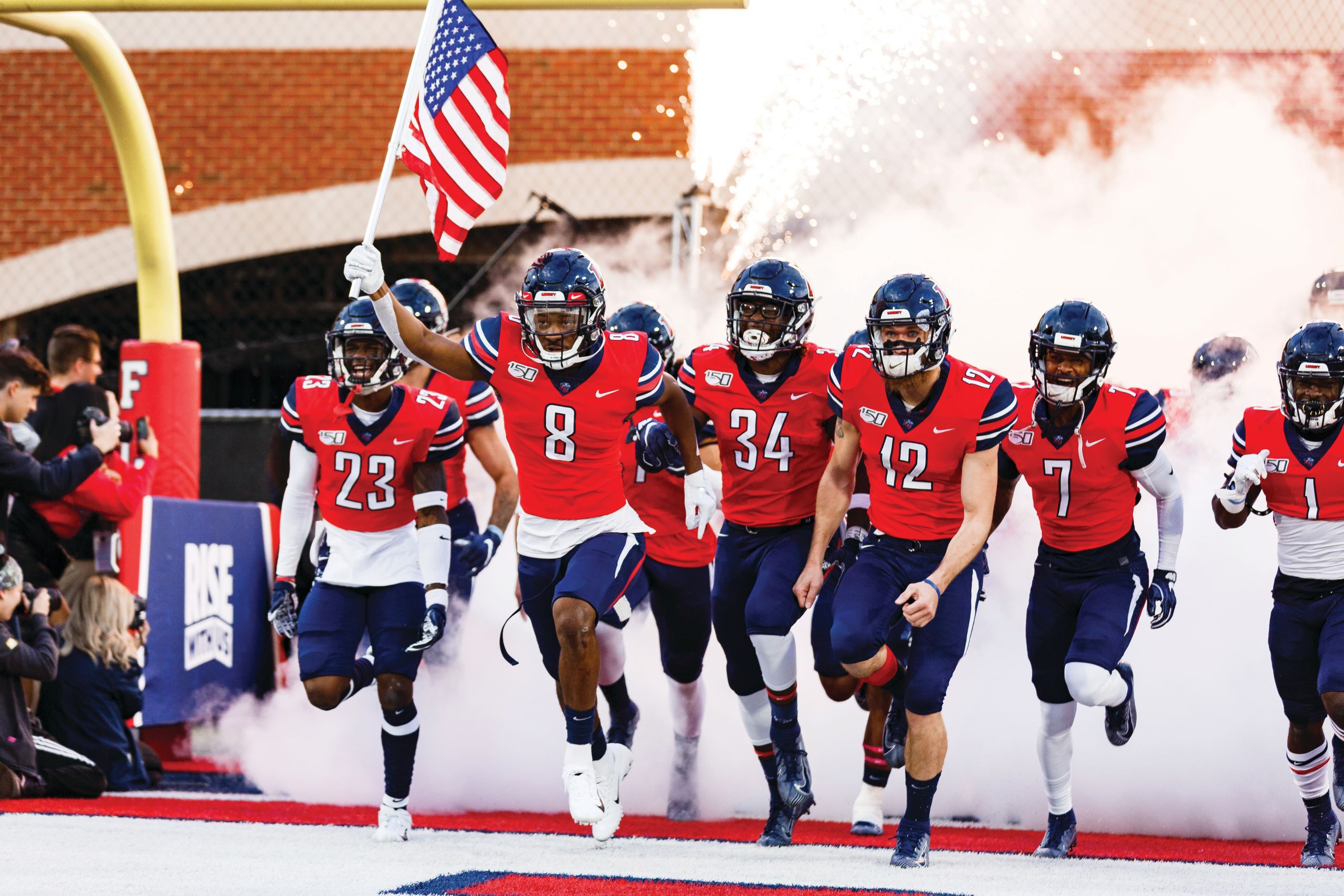 Liberty Football Tunnel Homecoming