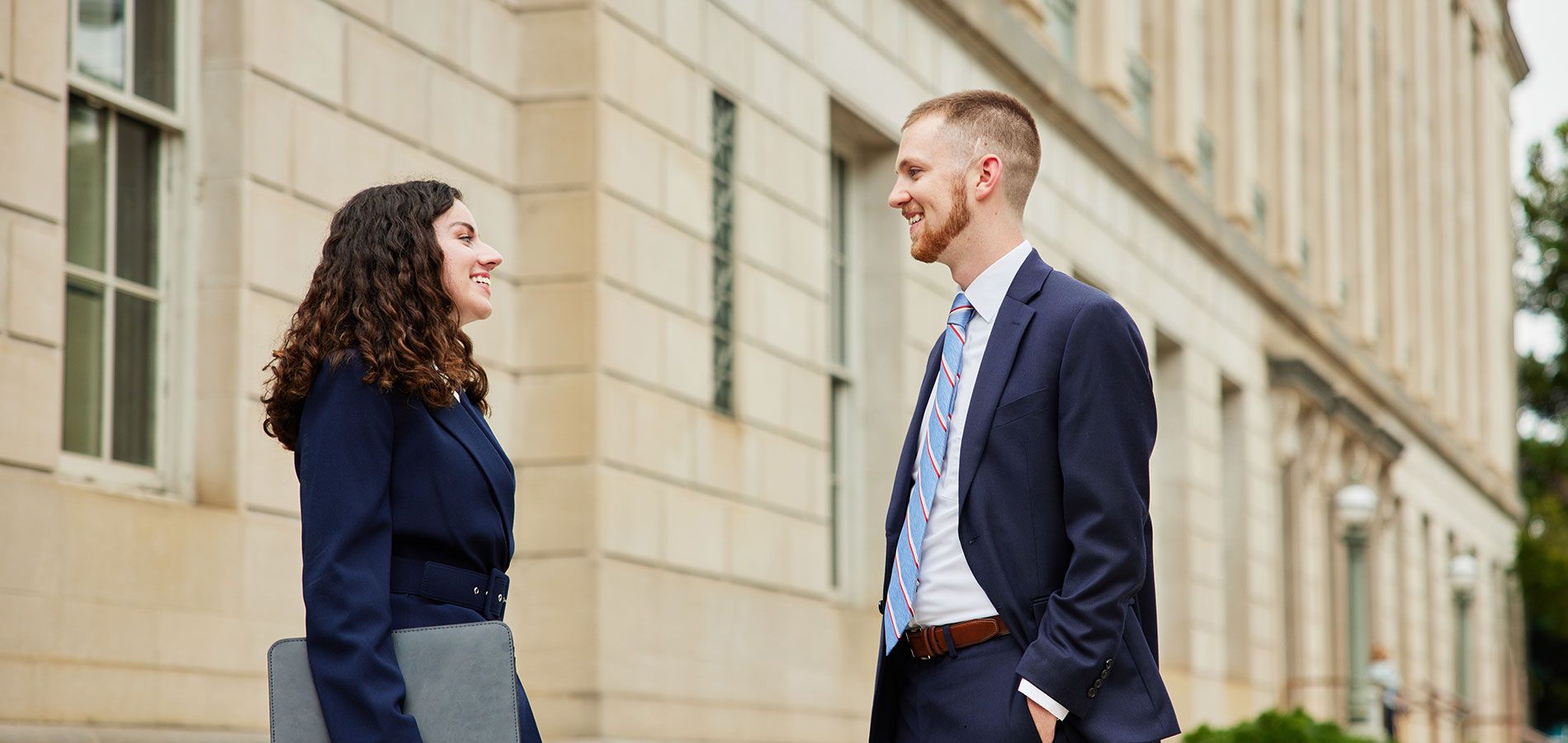 Liberty Law graduates Ryan Lawson (’22) and Briana Reed (’22) volunteered with the Virginia Legal Aid Society last year.