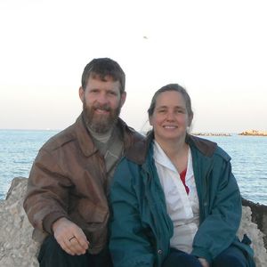 Michael Jones with his wife, Laura, on the Black Sea.