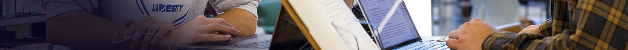 Photo of studying in the library