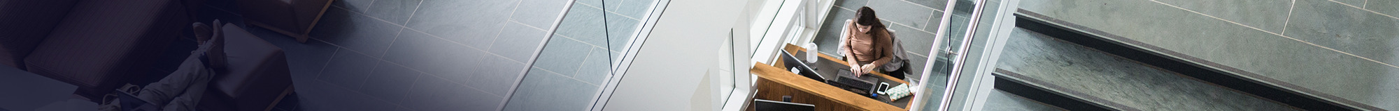 Student in the library