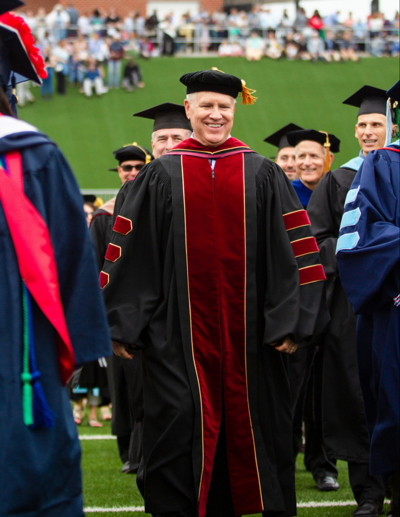 Photo of faculty in regalia