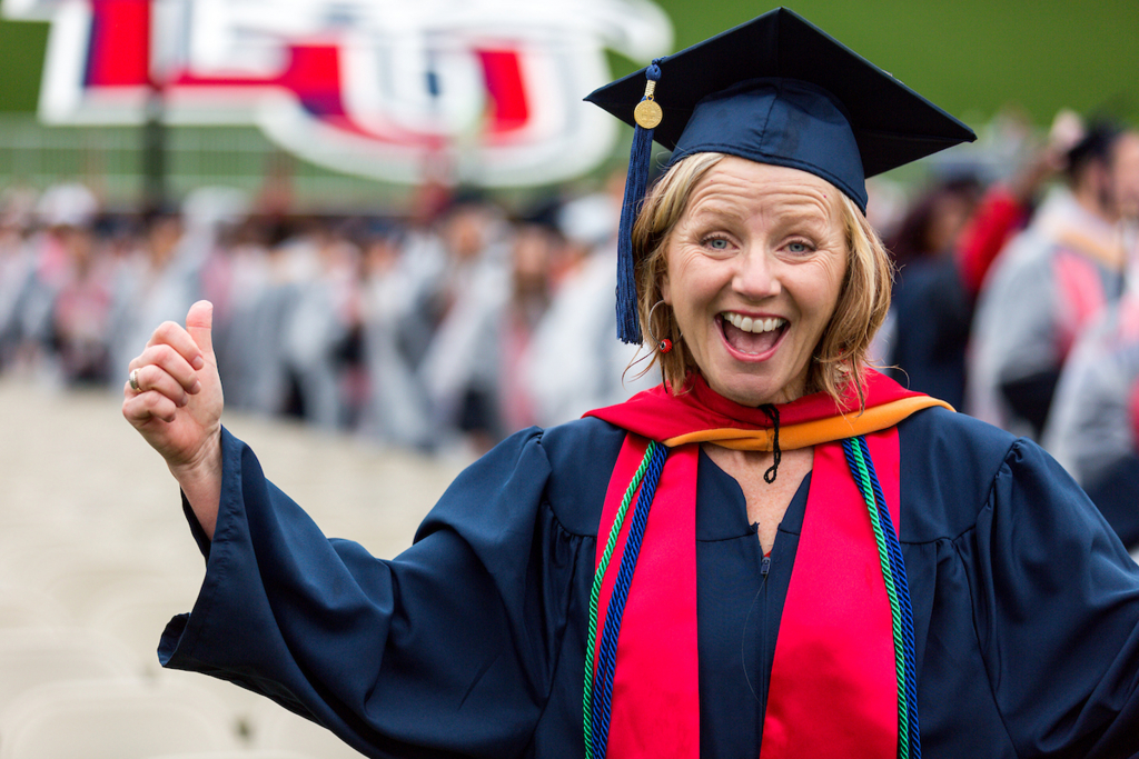 Student at graduation