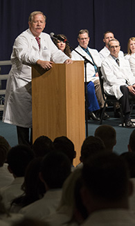 LUCOM guest Delegate T. Scott Garrett, M.D., delivers keynote address for White Coat Ceremony, Class of 2020.