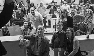 LUCOM-American College of Osteopathic Physicians (ACOP) Myles Gebhardt and his family to the Center for Medical and Health Sciences for the third year in a row this past Friday, Jan. 13.