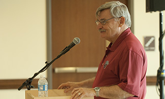 Dr. Martin acknowledges university leadership.