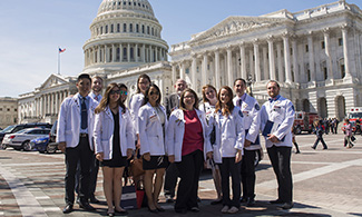 LUCOM student-doctors visit Washington, DC.