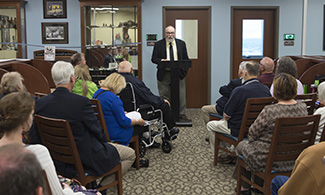 LUCOM Medical Library hosts dedication ceremony for medical artifact display