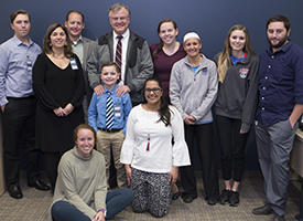 Myles Gebhardt; LUCOM honorary student-doctor