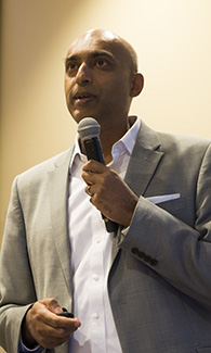 Dilantha Ellegala, M.D., visits LUCOM